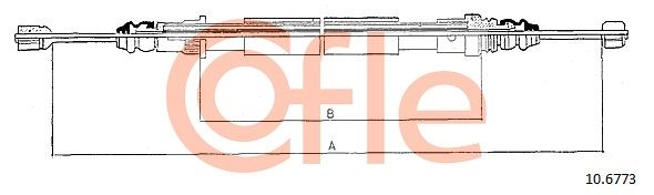 Cięgło, hamulec postojowy COFLE 10.6773