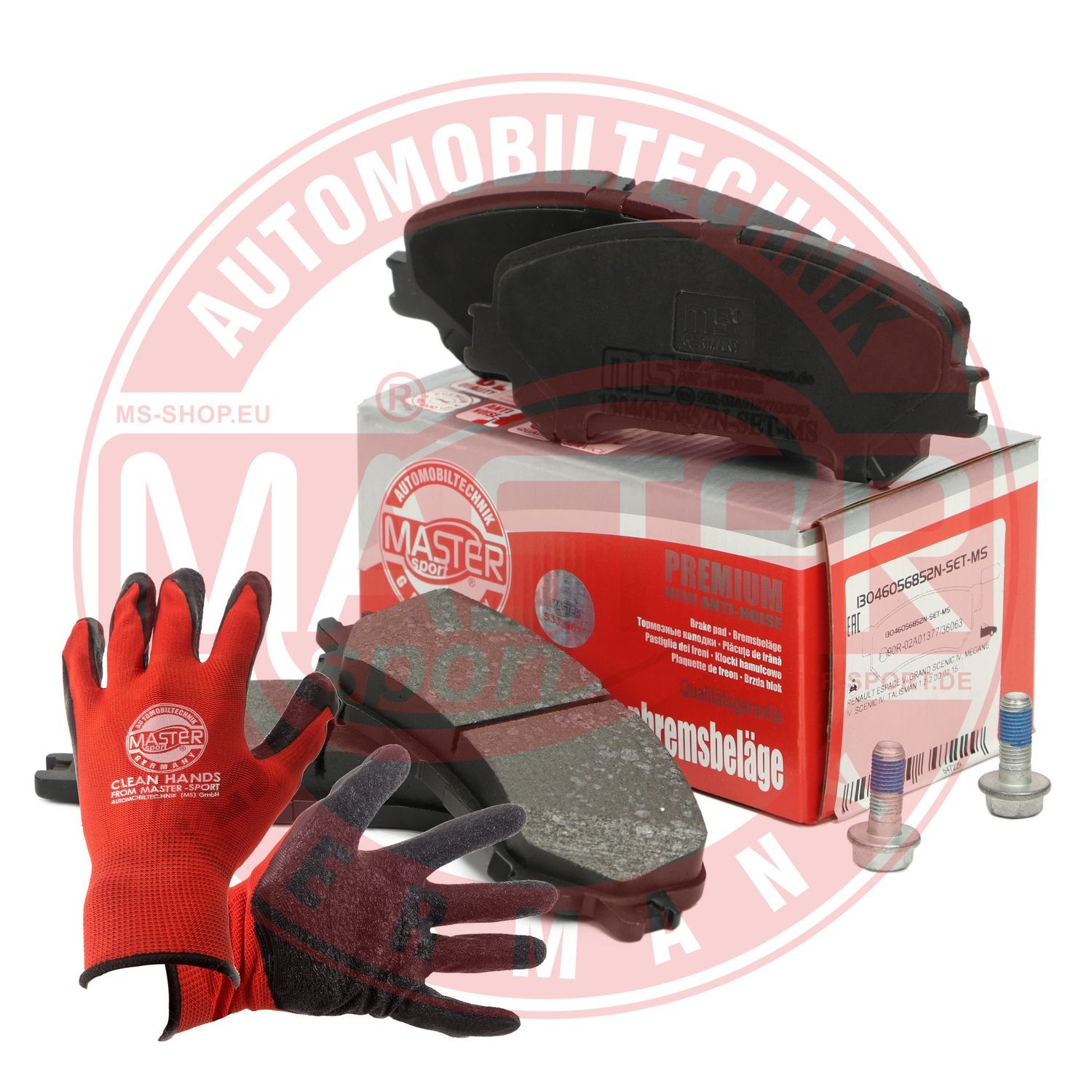 Zestaw klocków hamulcowych, hamulce tarczowe MASTER-SPORT GERMANY 13046056852N-SET-MSP