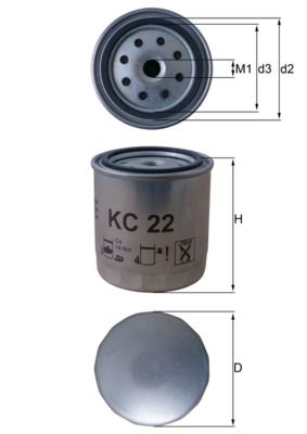 Palivový filter KNECHT KC 22