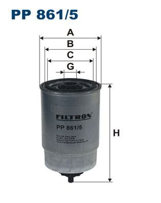 Palivový filtr FILTRON PP 861/5