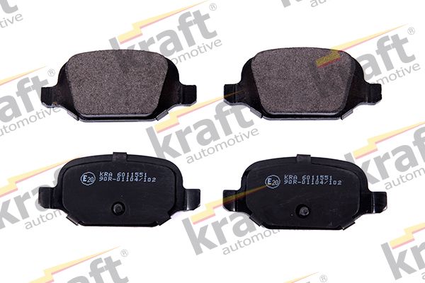 Sada brzdových destiček, kotoučová brzda KRAFT AUTOMOTIVE 6011551