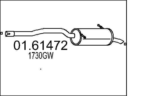 Tłumik końcowy MTS 01.61472
