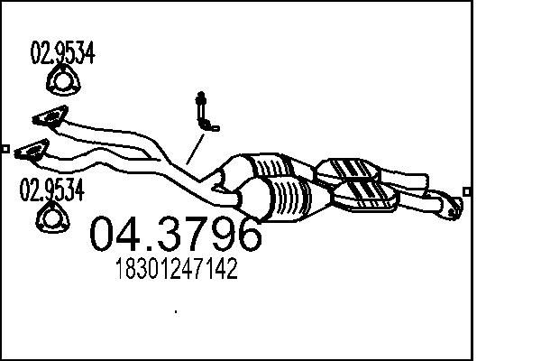 Katalizator MTS 18301247142