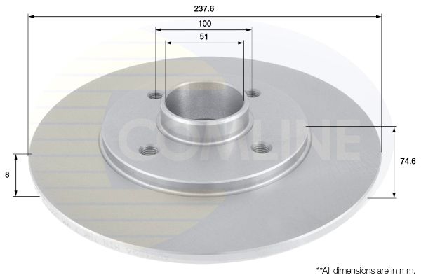 Tarcza hamulcowa COMLINE ADC1526