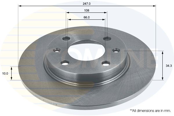 Tarcza hamulcowa COMLINE ADC1502