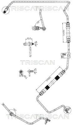 Wąż hydrauliczny, system kierowania TRISCAN 851628010