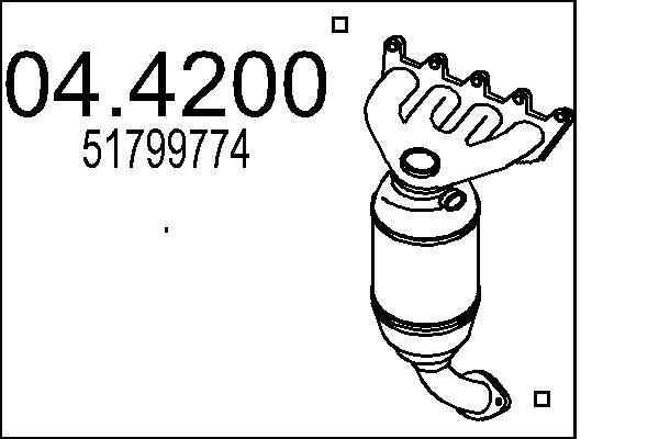 Katalizator MTS 51799774