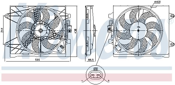 Ventilateur, refroidissement du moteur