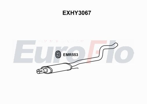 Zestaw tłumików, tłumik końcowy EUROFLO 28605C8150