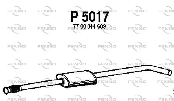 Tłumik środkowy FENNO P5017
