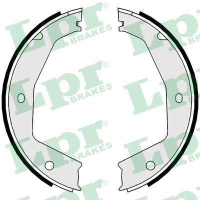 Zestaw szczęk hamulcowych, hamulec postojowy LPR 09670