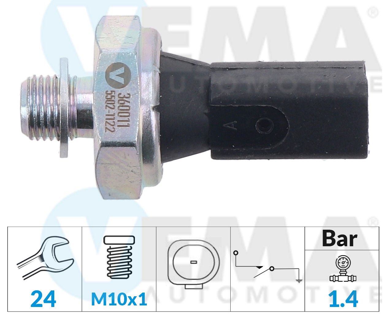 Włącznik ciśnieniowy oleju VEMA 360011
