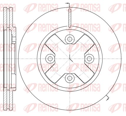 Tarcza hamulcowa KAWE 6145 10
