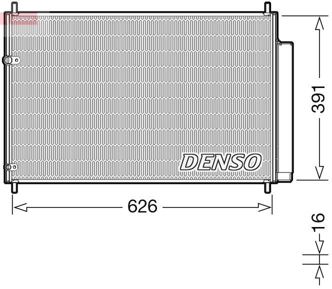 Kondenzátor, klimatizace DENSO-TERMIKA DCN50041