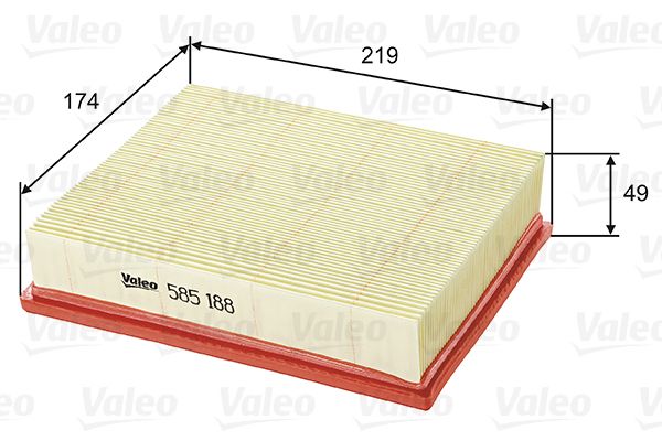 Vzduchový filtr VALEO 585188