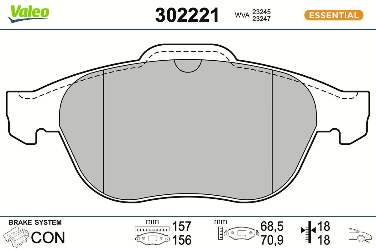 Комплект тормозных колодок, дисковый тормоз