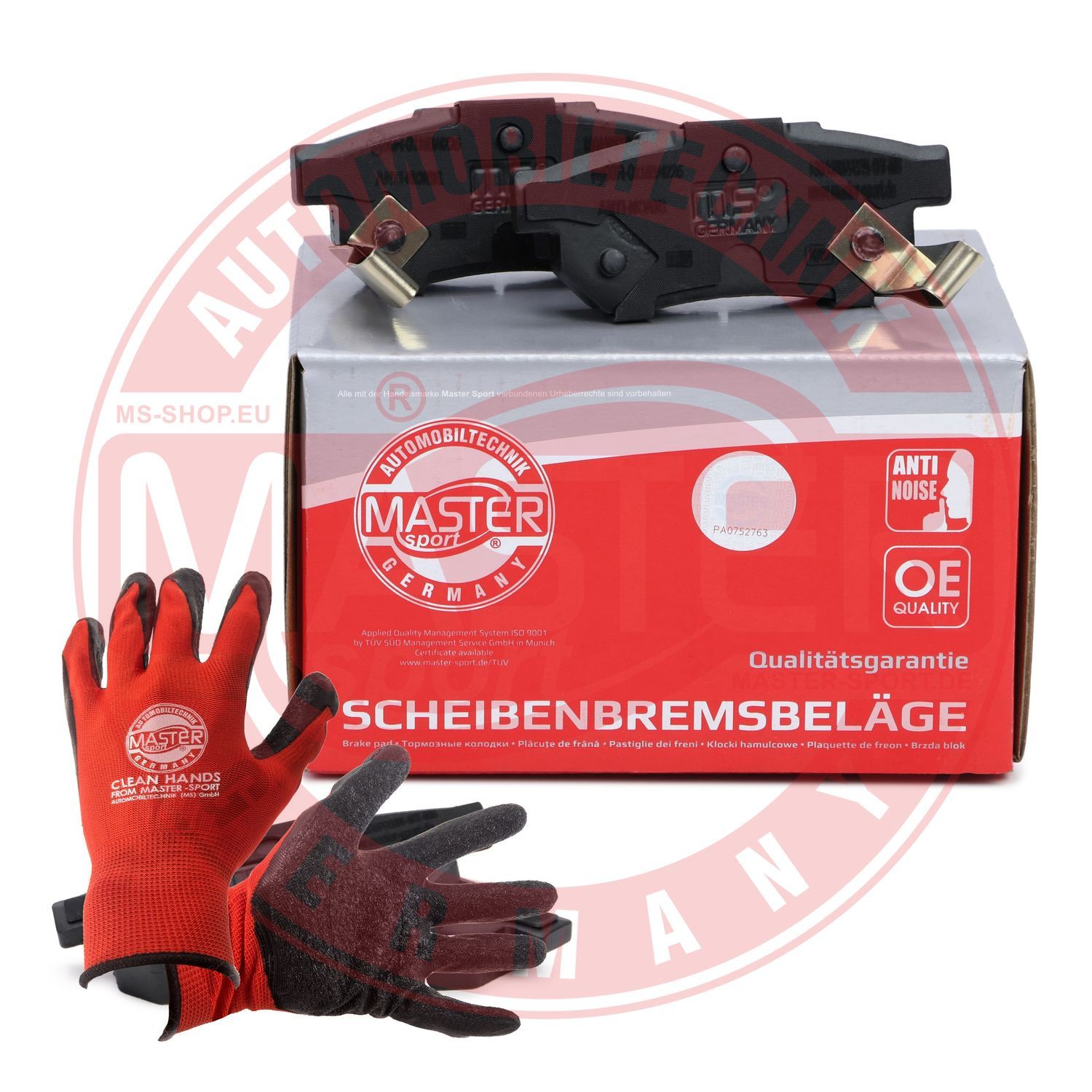 Zestaw klocków hamulcowych, hamulce tarczowe MASTER-SPORT GERMANY 13046059982N-SET-MSP