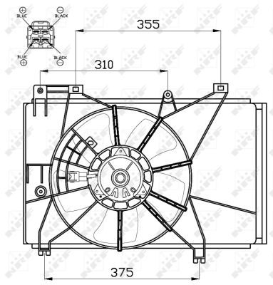 Ventilateur, refroidissement du moteur