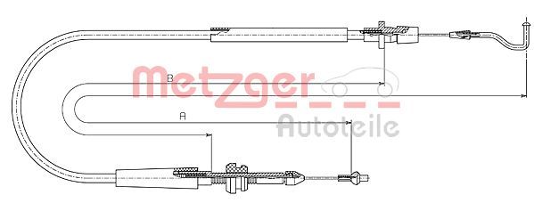 Cablu acceleratie METZGER 11.0636