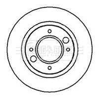 Tarcza hamulcowa BORG & BECK BBD4837