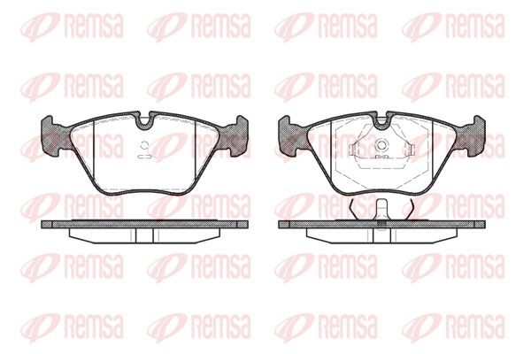 Zestaw klocków hamulcowych, hamulce tarczowe REMSA 0270.10