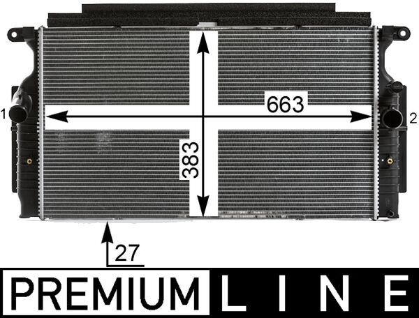 Chłodnica, układ chłodzenia silnika MAHLE CR 28 000P