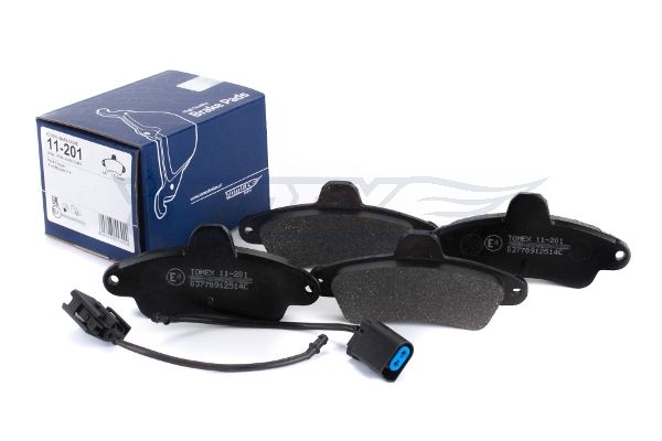 Levně Sada brzdových destiček, kotoučová brzda TOMEX Brakes 11-201