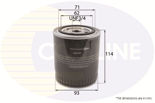 Filtr oleju COMLINE EOF187