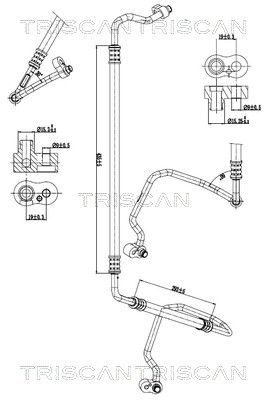 conducta presiune variabila,aer conditionat TRISCAN 9010 11029