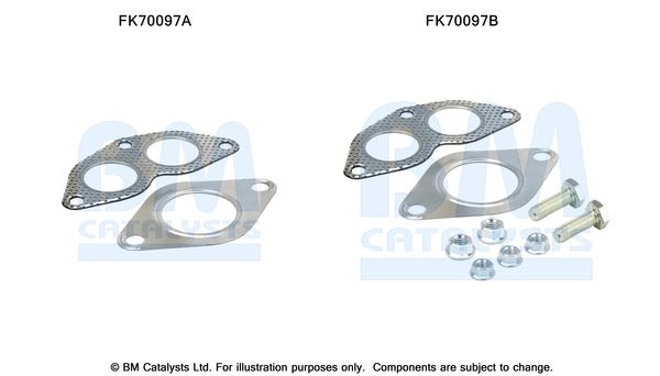 Zestaw montażowy, rura wydechowa BM CATALYSTS FK70097