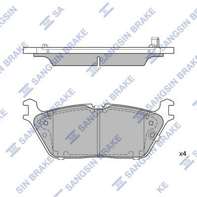 set placute frana,frana disc HI-Q SP4501