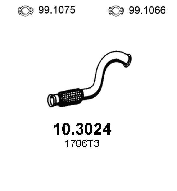 Rura wydechowa ASSO 10.3024