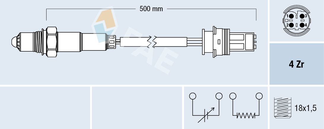 Levně Lambda sonda FAE 77504