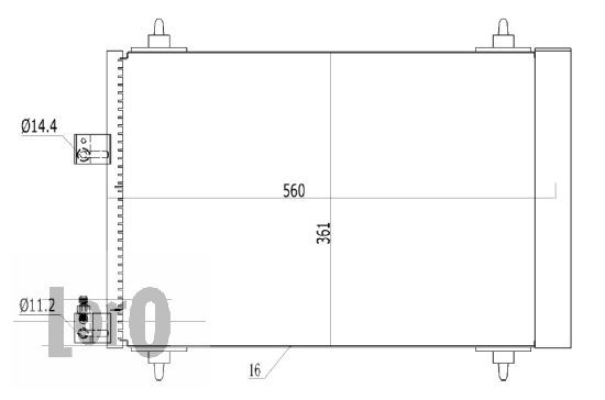 Skraplacz, klimatyzacja ABAKUS 009-016-0010
