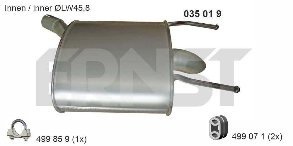 Toba esapament finala ERNST 035019