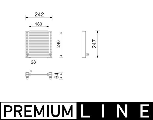 Radiator, racire motor MAHLE CR 2799 000P