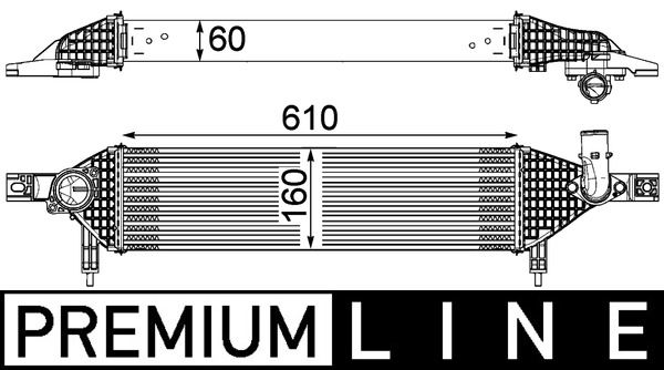 Intercooler, compresor MAHLE CI 320 000P