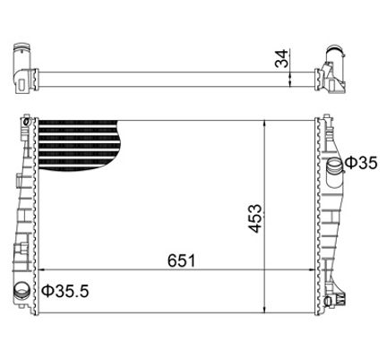 Chłodnica, układ chłodzenia silnika HART 621 997