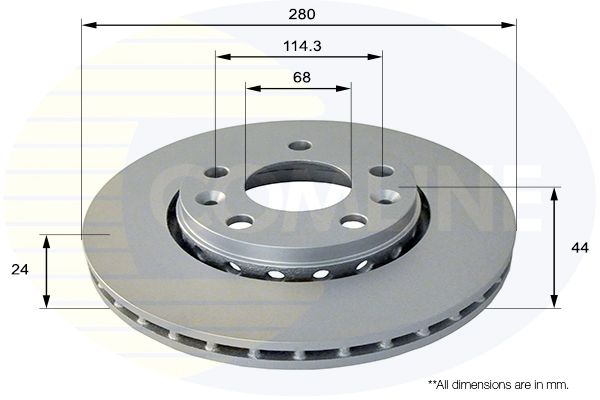Tarcza hamulcowa COMLINE ADC1585V