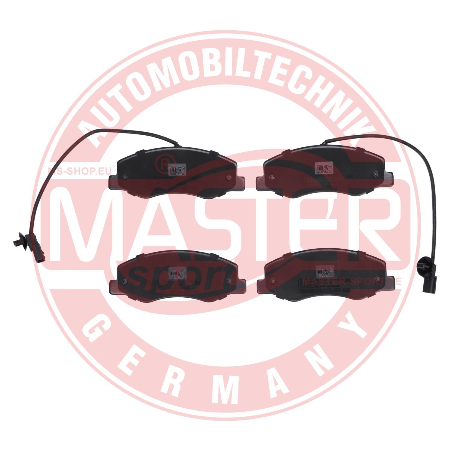 Zestaw klocków hamulcowych, hamulce tarczowe MASTER-SPORT GERMANY 13046048572N-SET-MS
