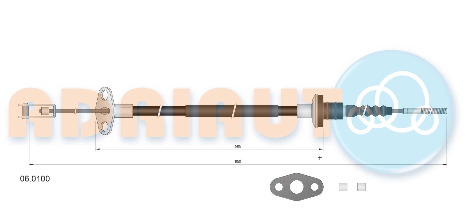 Cablu ambreiaj ADRIAUTO 06.0100