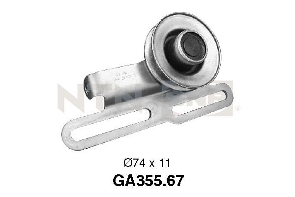 Rolka napinacza, pasek klinowy wielorowkowy SNR GA355.67