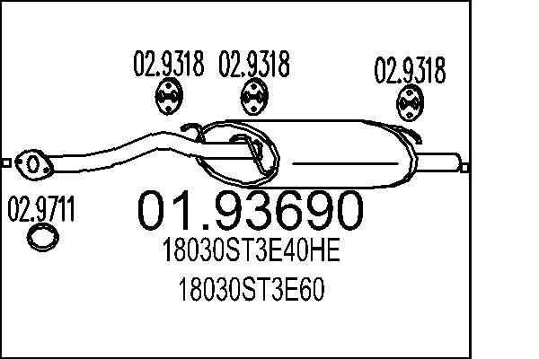 Toba esapament finala MTS 01.93690