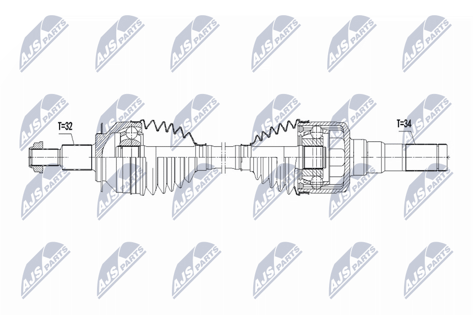 Wał napędowy NTY NPW-FR-190