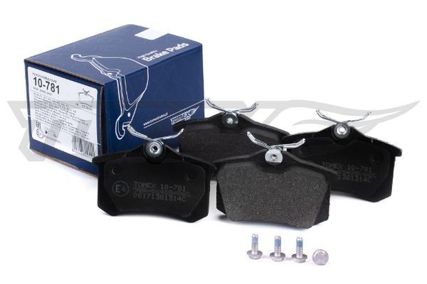Levně Sada brzdových destiček, kotoučová brzda TOMEX Brakes 10-781