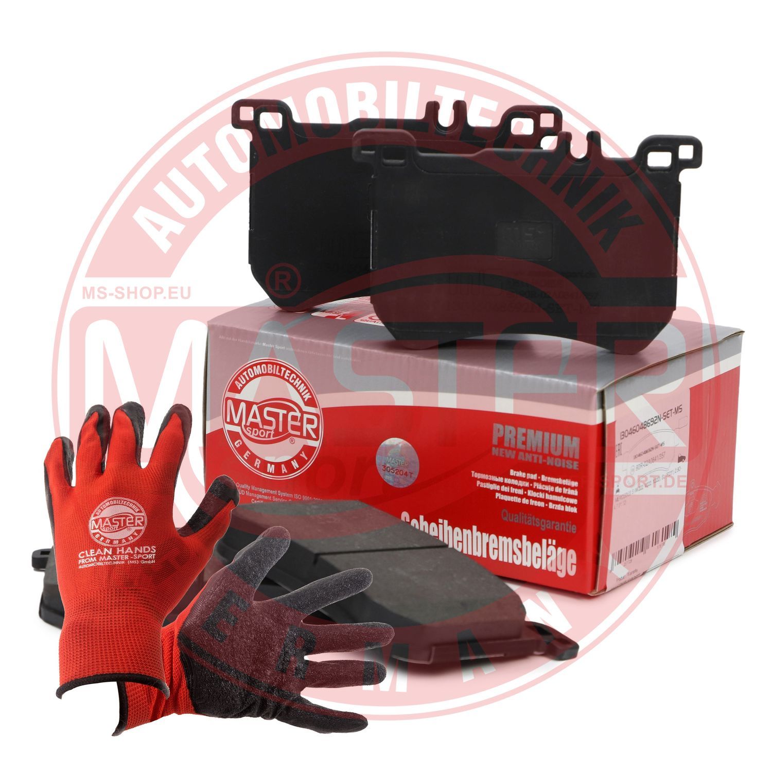 Zestaw klocków hamulcowych, hamulce tarczowe MASTER-SPORT GERMANY 13046048692N-SET-MSP