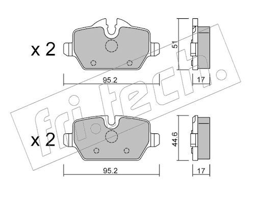 Piduriklotsi komplekt,ketaspidur