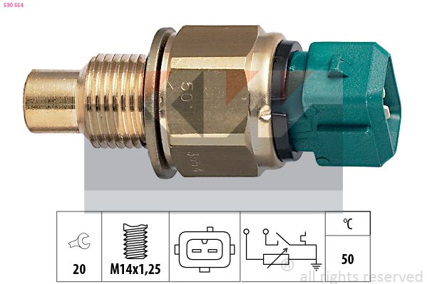 Czujnik, temperatura płynu chłodzącego KW 530 554