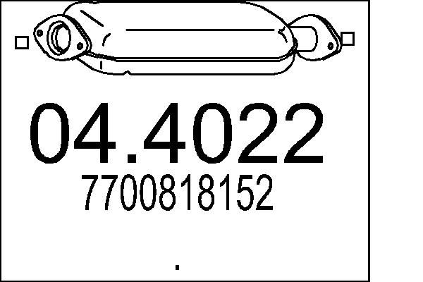 Katalizator MTS 04.4022