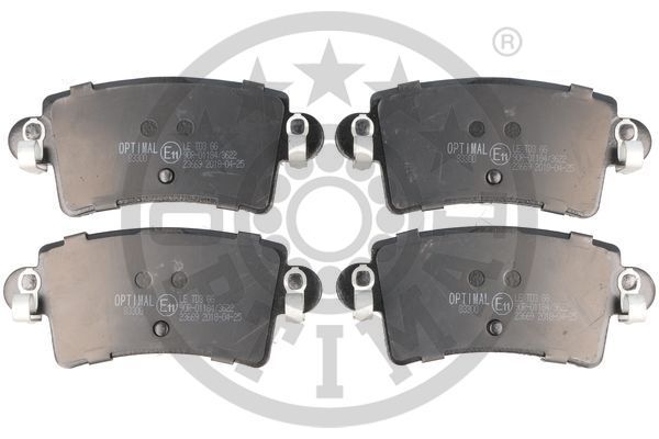 Zestaw klocków hamulcowych, hamulce tarczowe OPTIMAL BP-83300